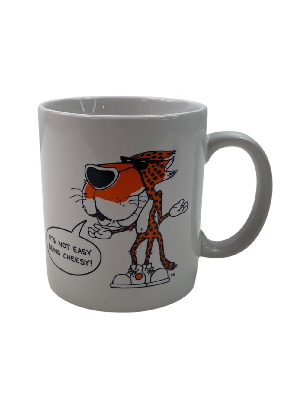 Cheetos Brand Ceramic Mug Chester Cheetah Design Its Not Easy Being Cheesy!